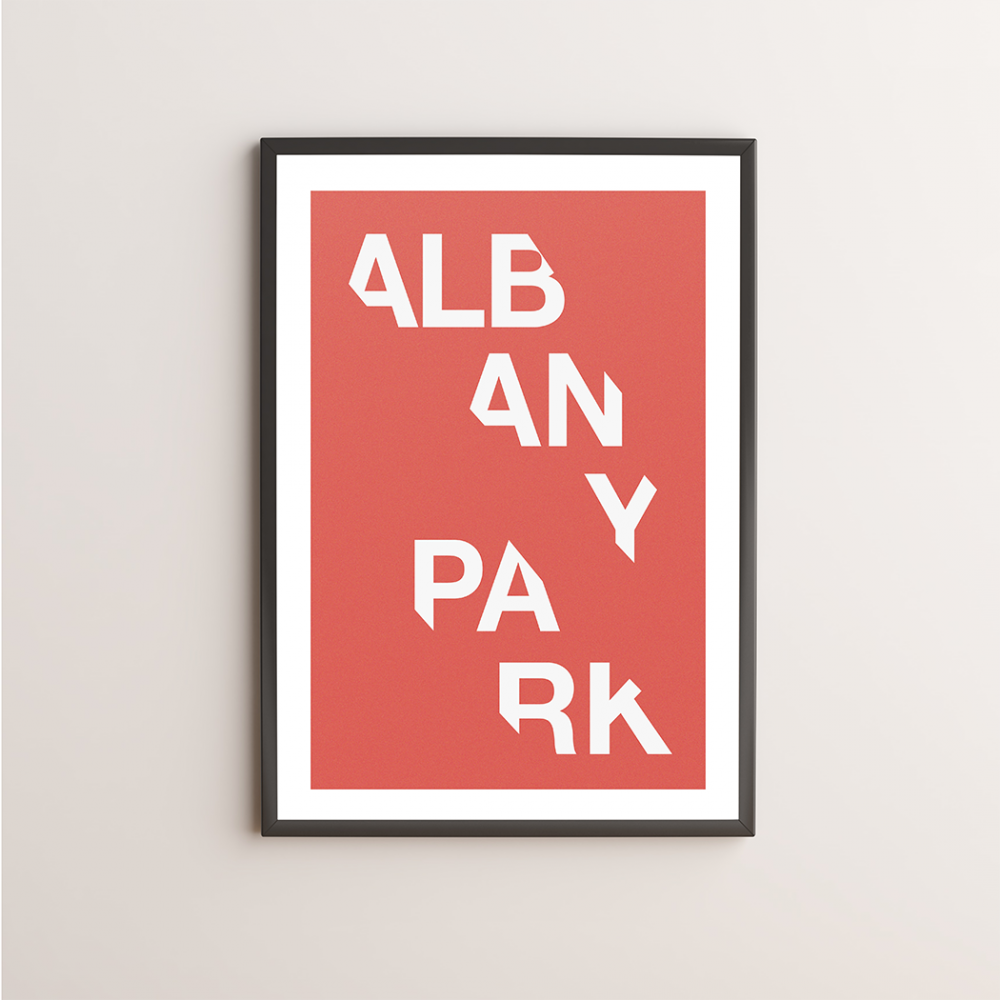 Albany Park Typography Giclée Art Print 