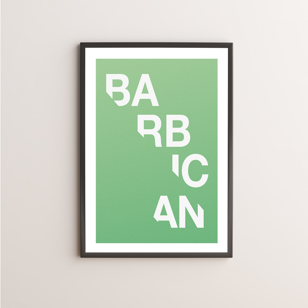 Barbican Typography Giclée Art Print