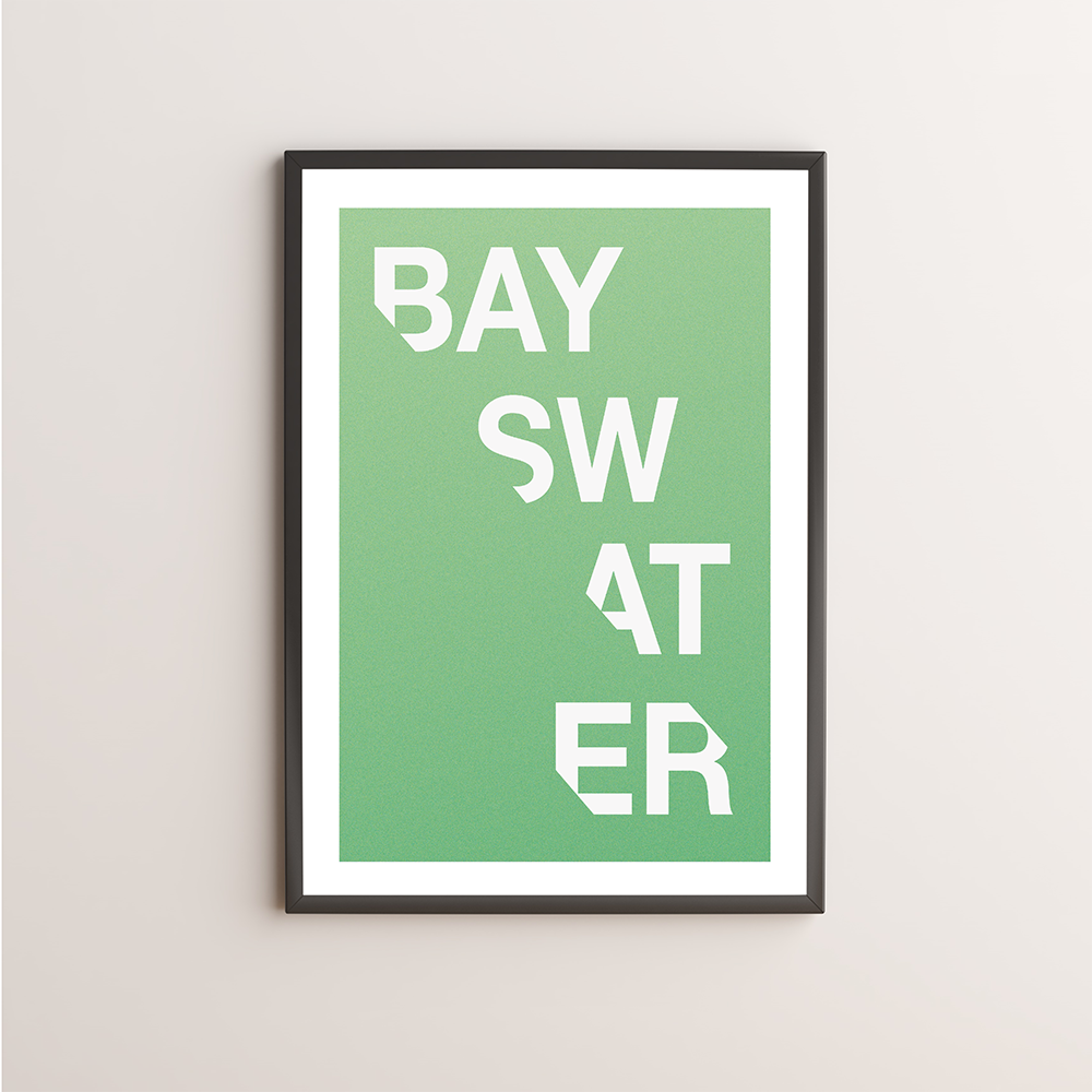 Bayswater Typography Giclée Art Print