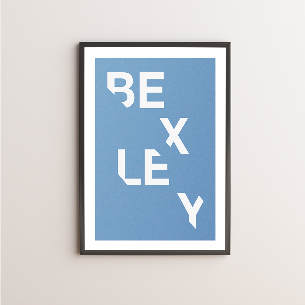 Bexley Typography Giclée Art Print