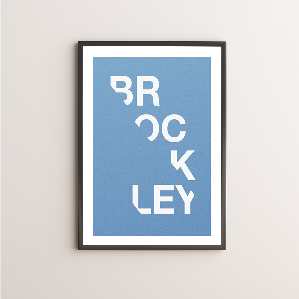 Brockley Typography Giclée Art Print