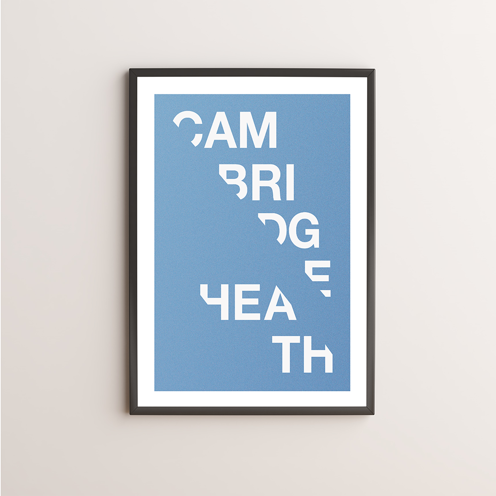 Cambridge Heath Typography Giclée Art Print