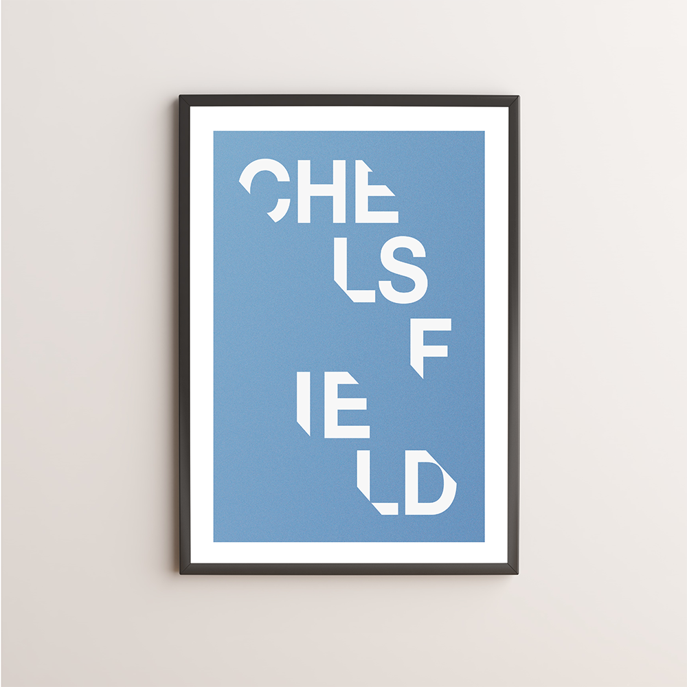 Chelsfield Typography Giclée Art Print