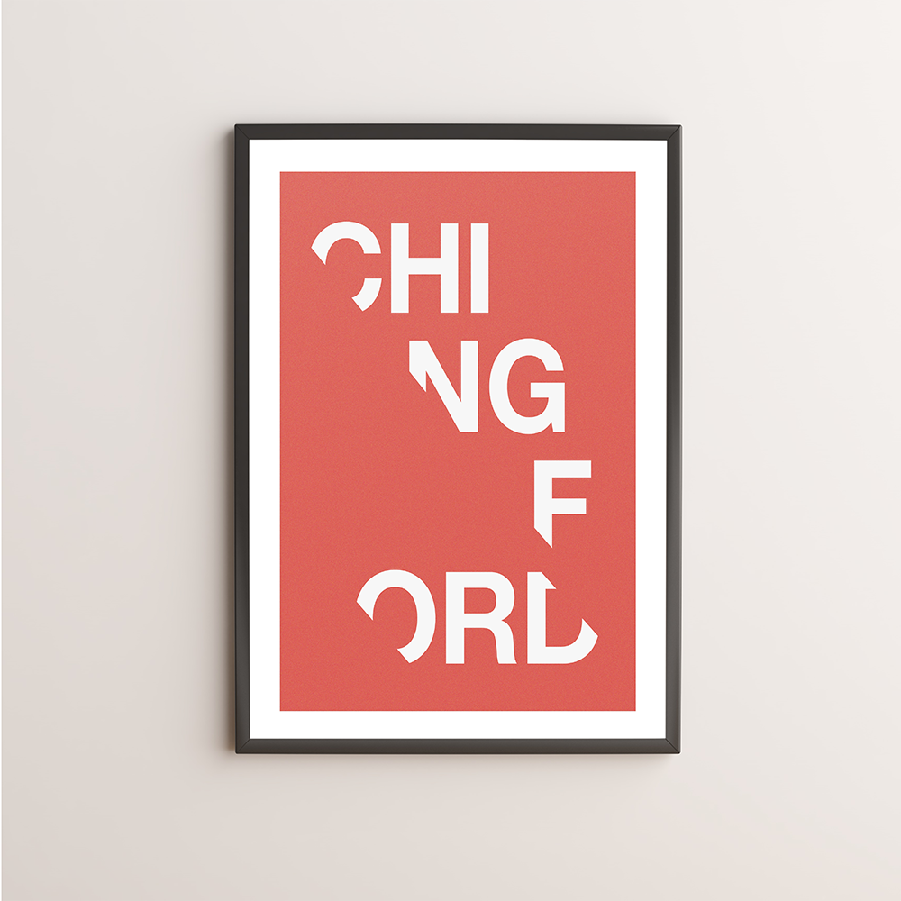 Chingford Typography Giclée Art Print 