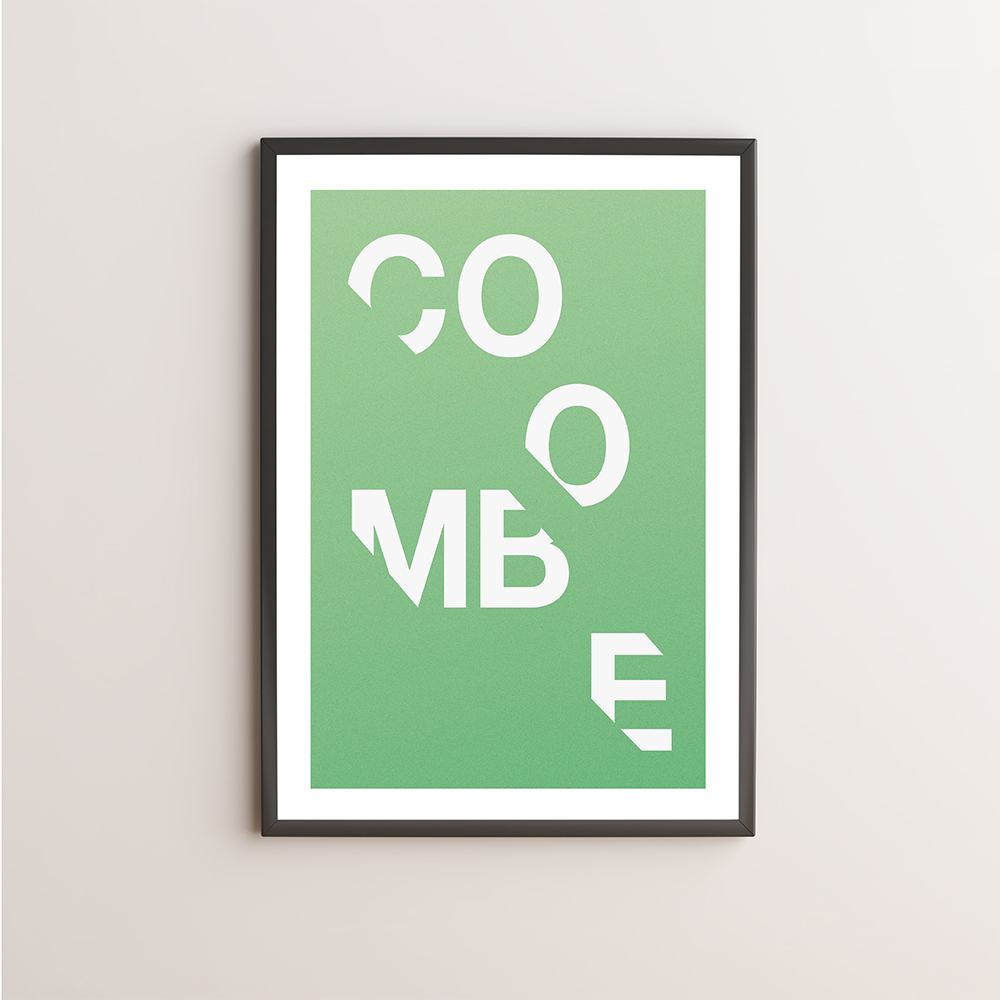 Coombe Typography Giclée Art Print