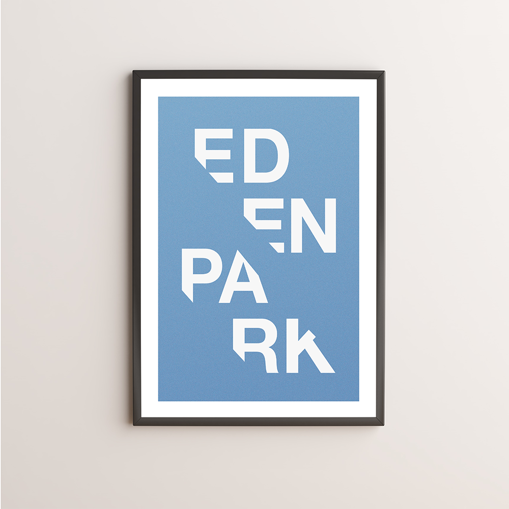 Eden Park Typography Giclée Art Print 