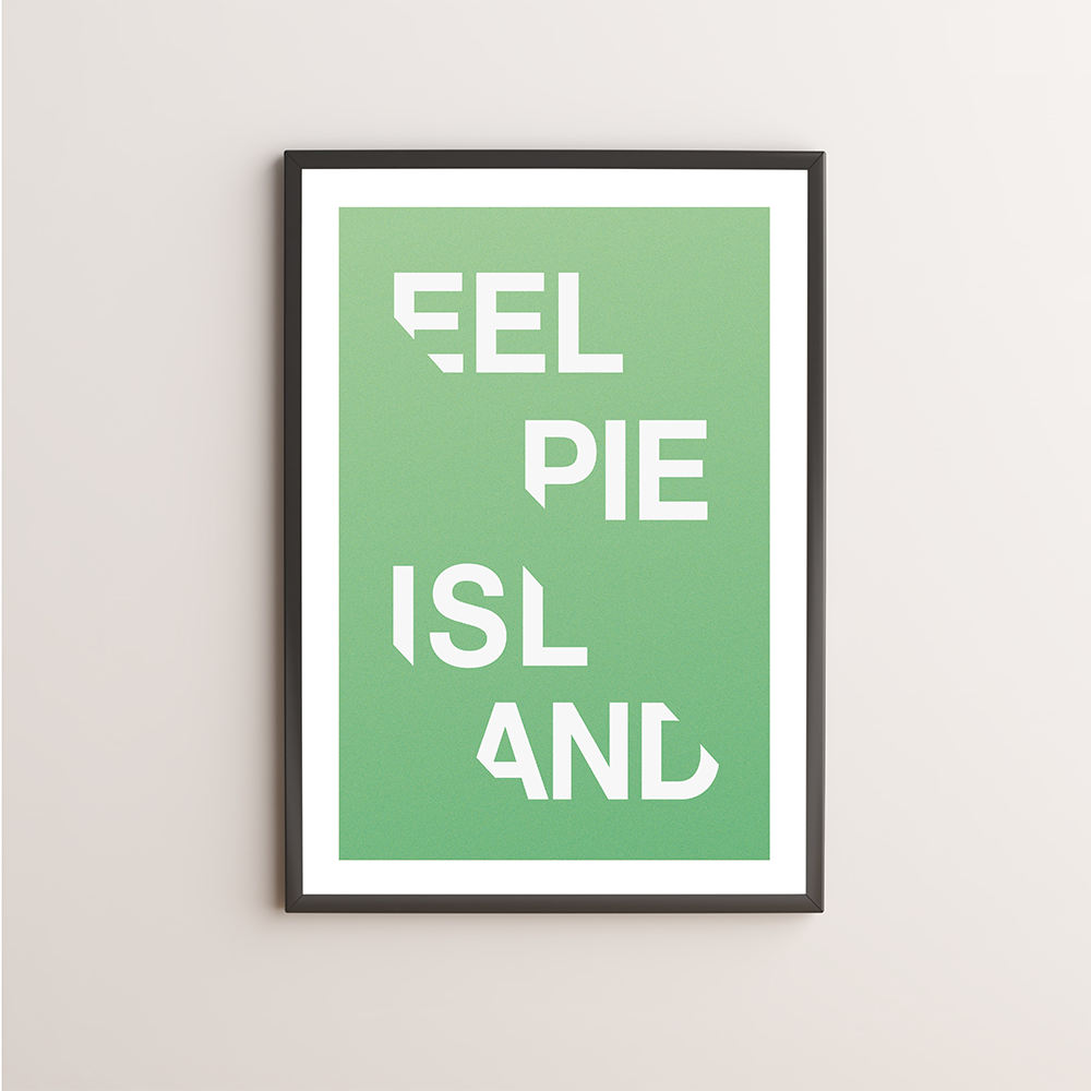 Eel Pie Island Typography Giclée Art Print 