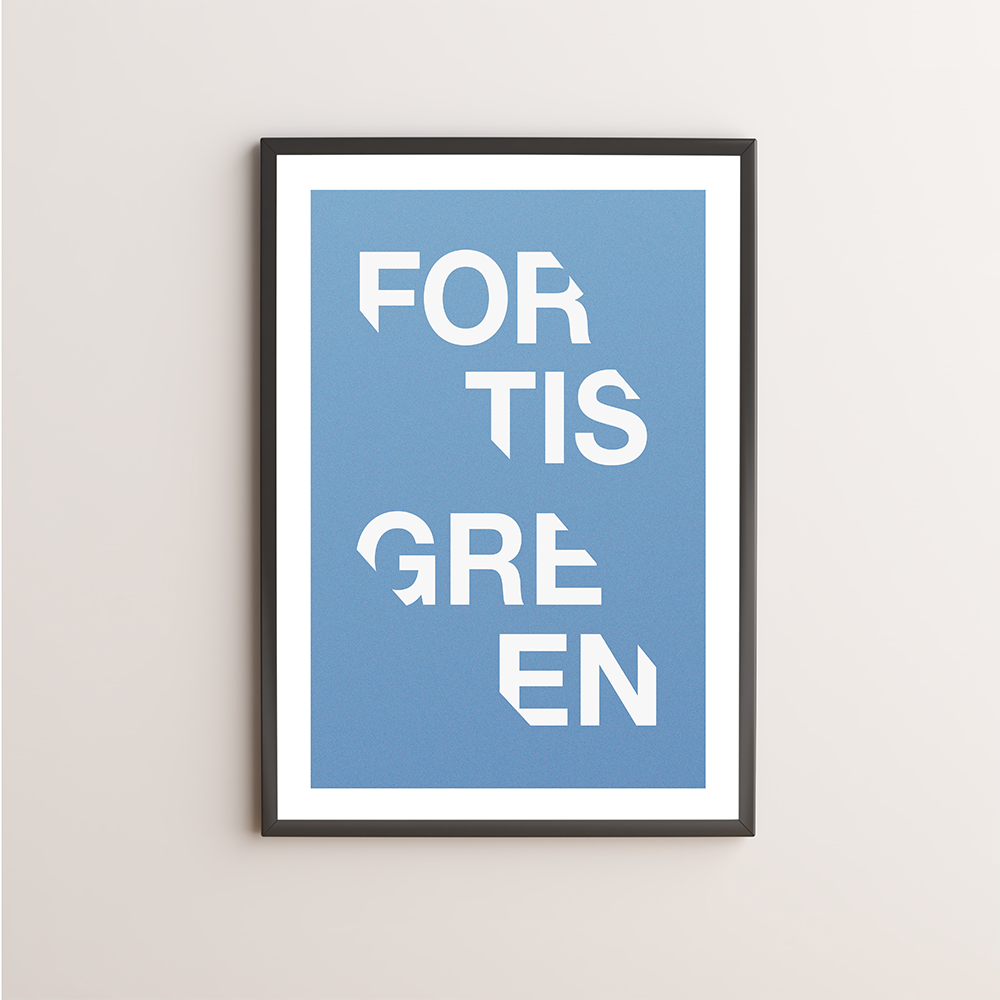 Fortis Green Typography Giclée Art Print