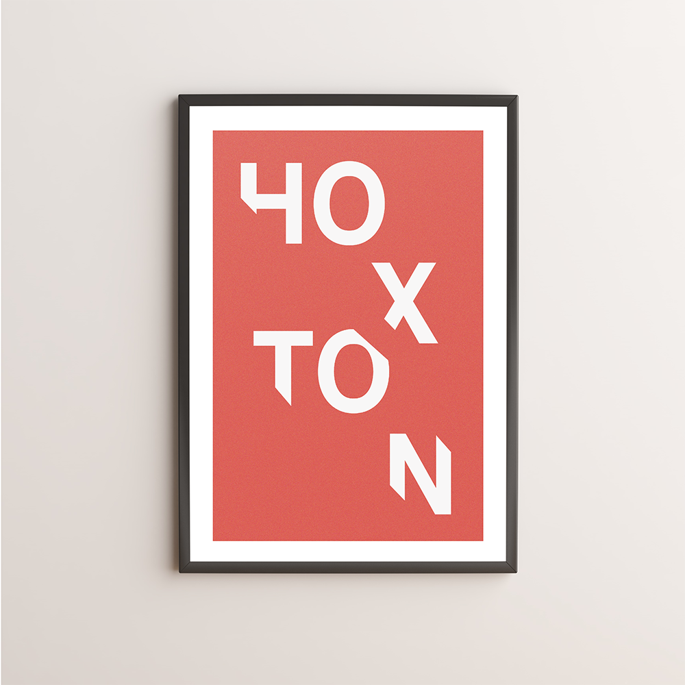 Hoxton Typography Giclée Art Print