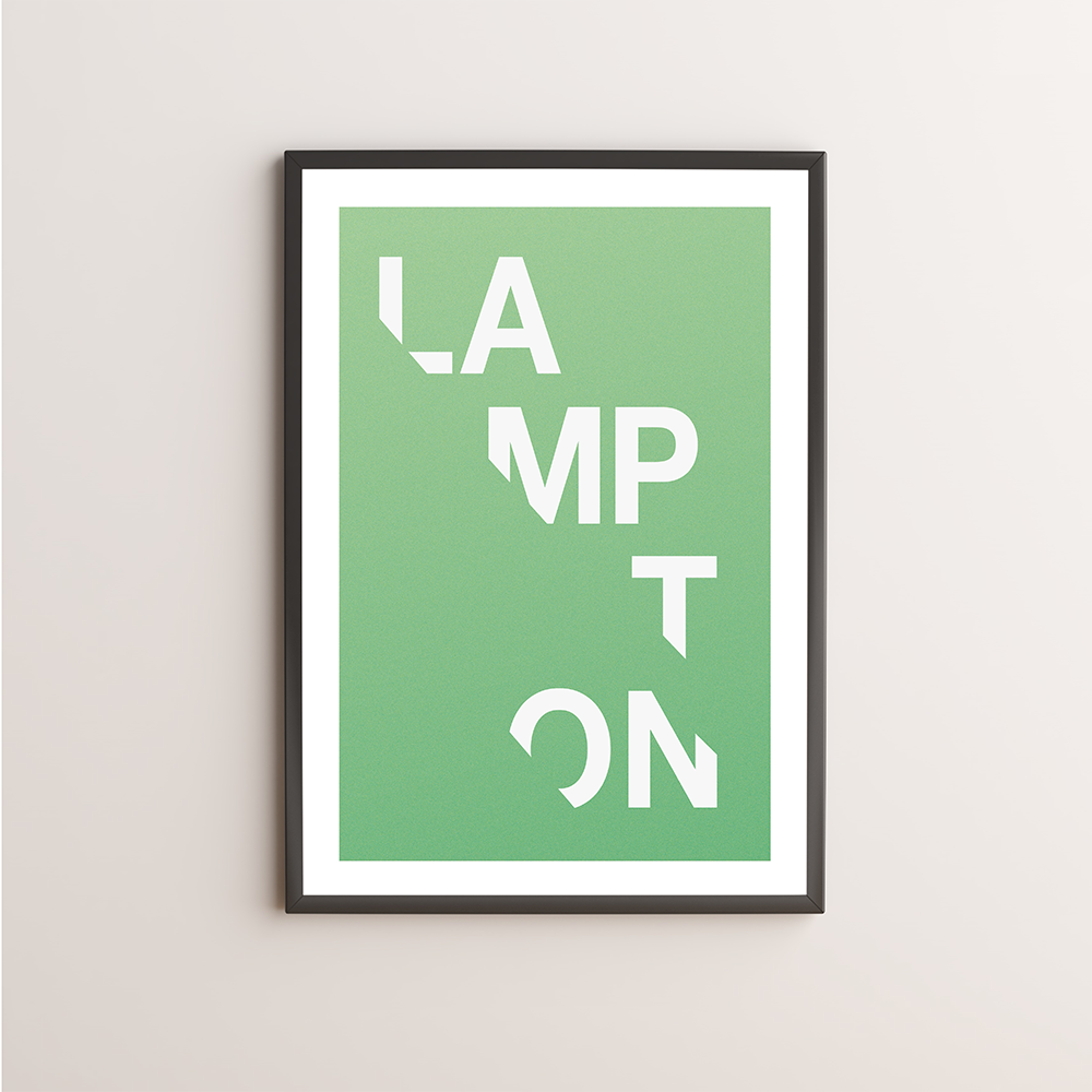 Lampton Typography Giclée Art Print