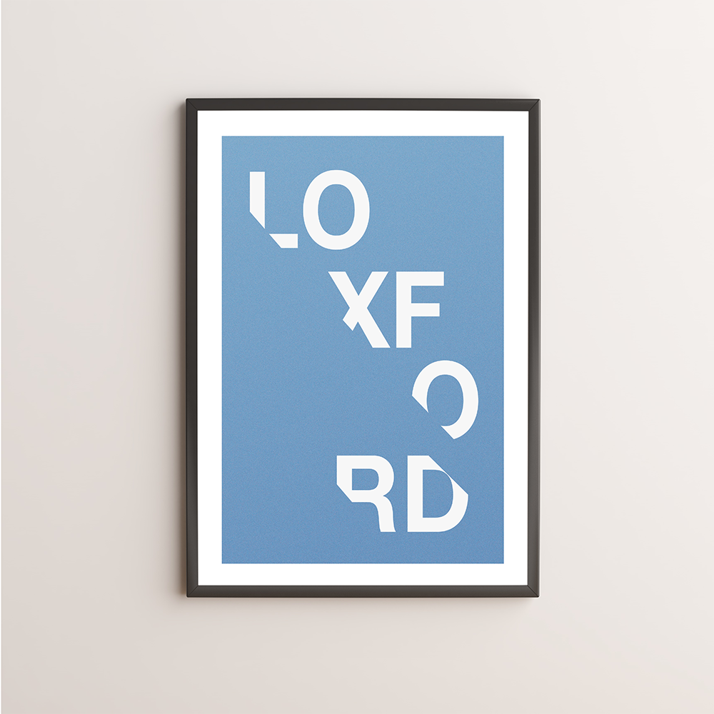 Loxford Typography Giclée Art Print