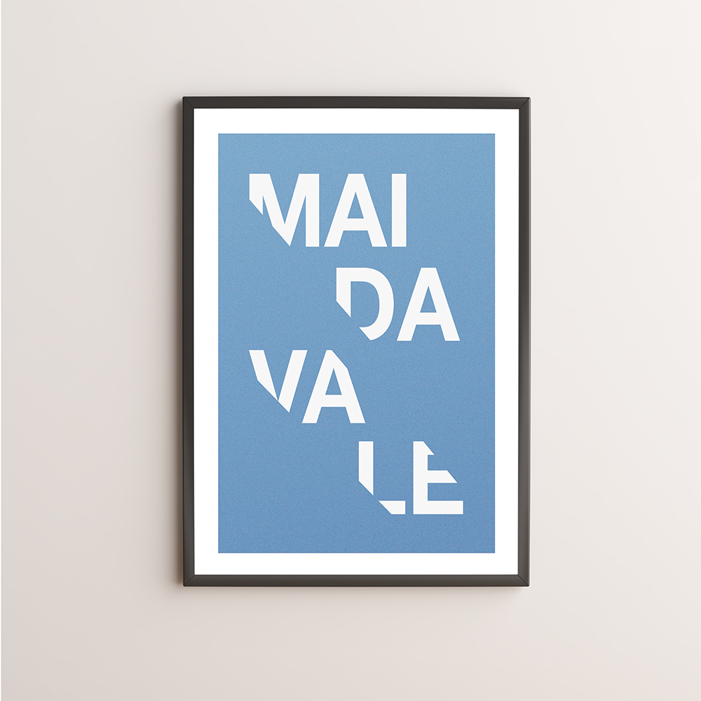 Maida Vale Typography Giclée Art Print 