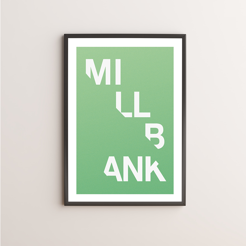 Millbank Typography Giclée Art Print