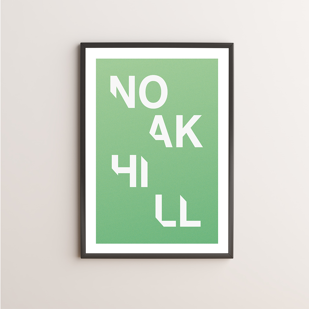 Noak Hill Typography Giclée Art Print 