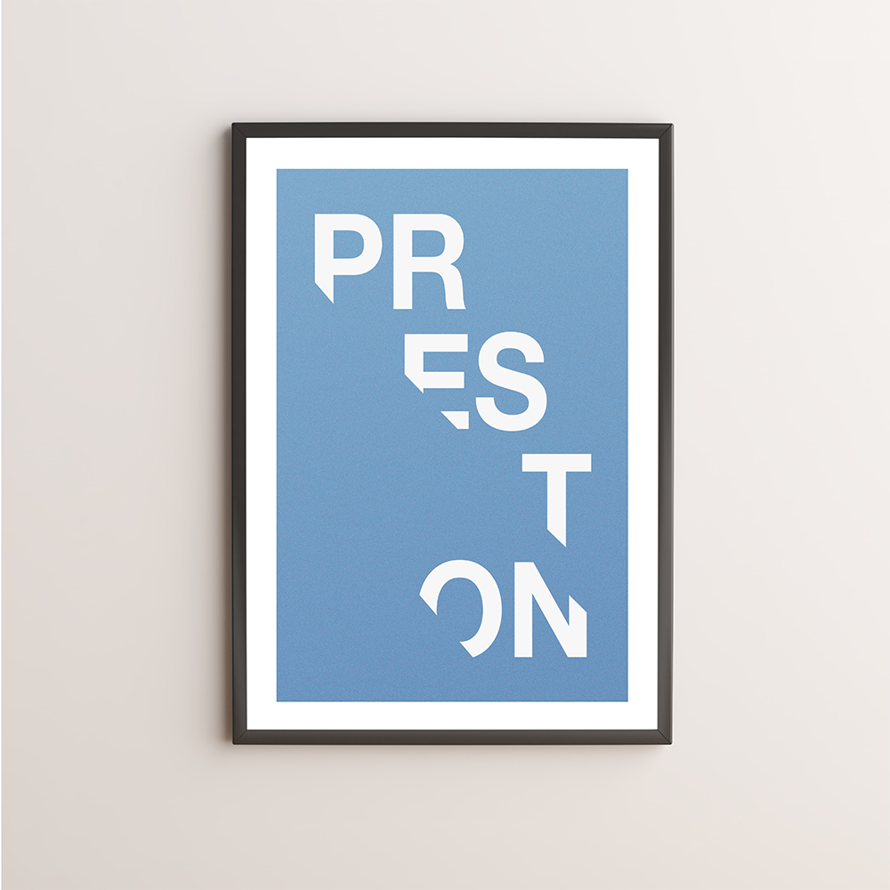 Preston Typography Giclée Art Print