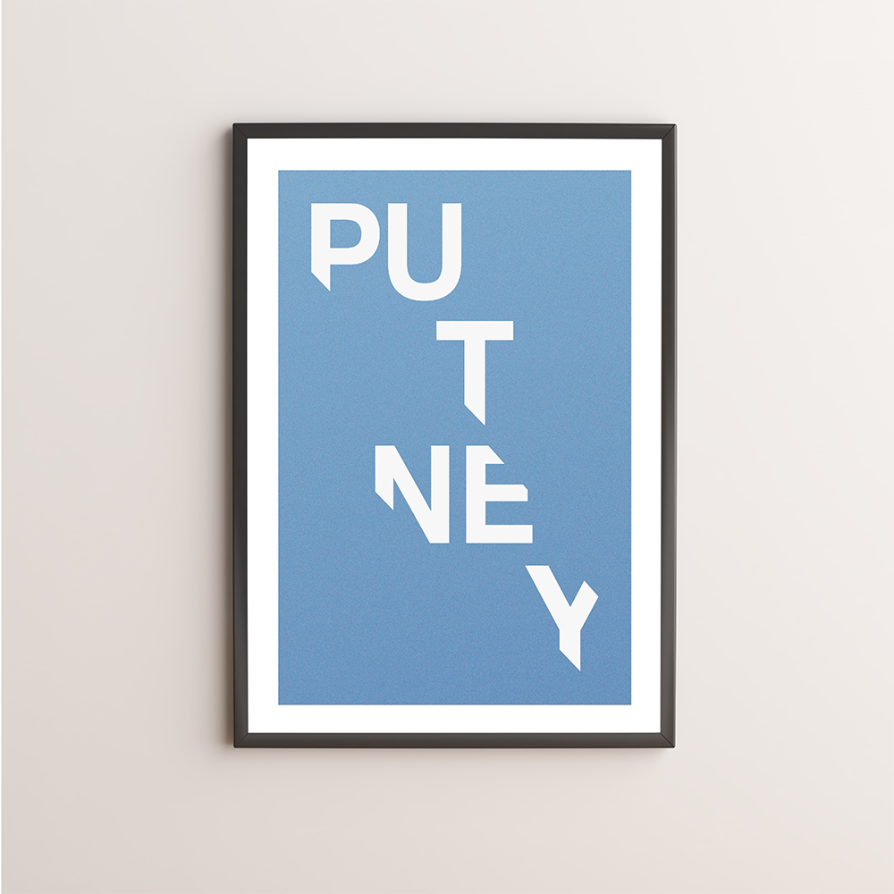 Putney Typography Giclée Art Print