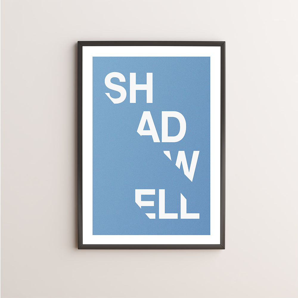 Shadwell Typography Giclée Art Print 