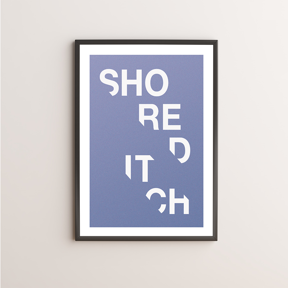 Shoreditch Typography Giclée Art Print 