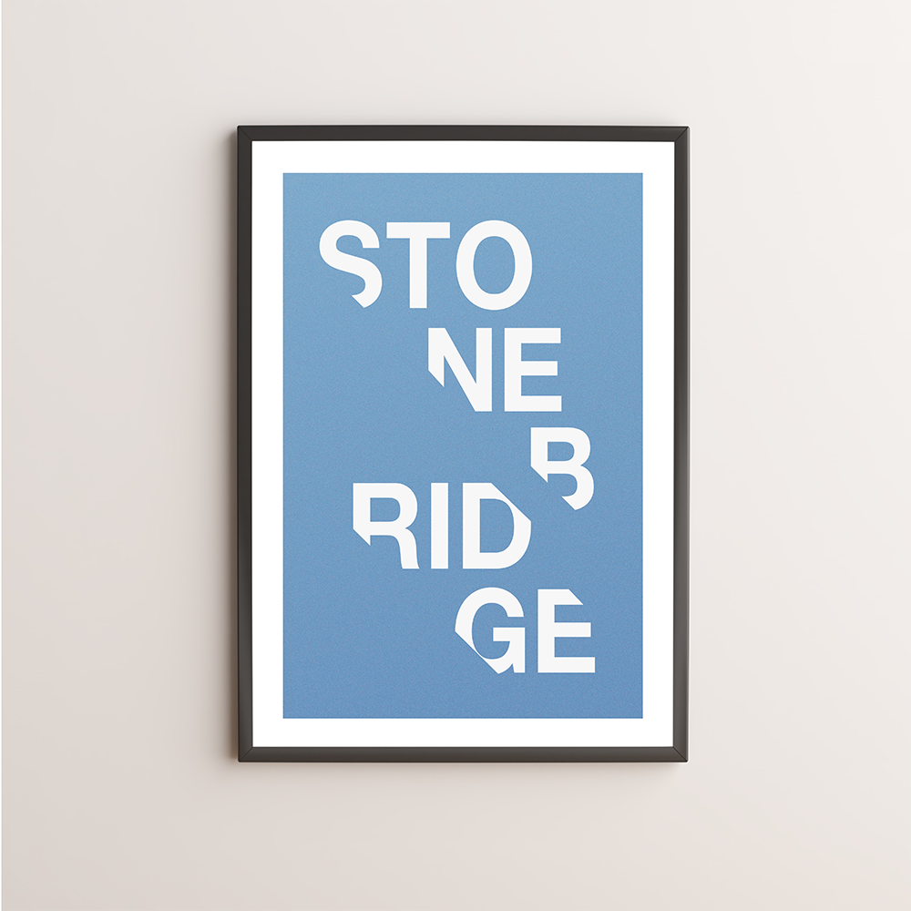 Stonebridge Typography Giclée Art Print 