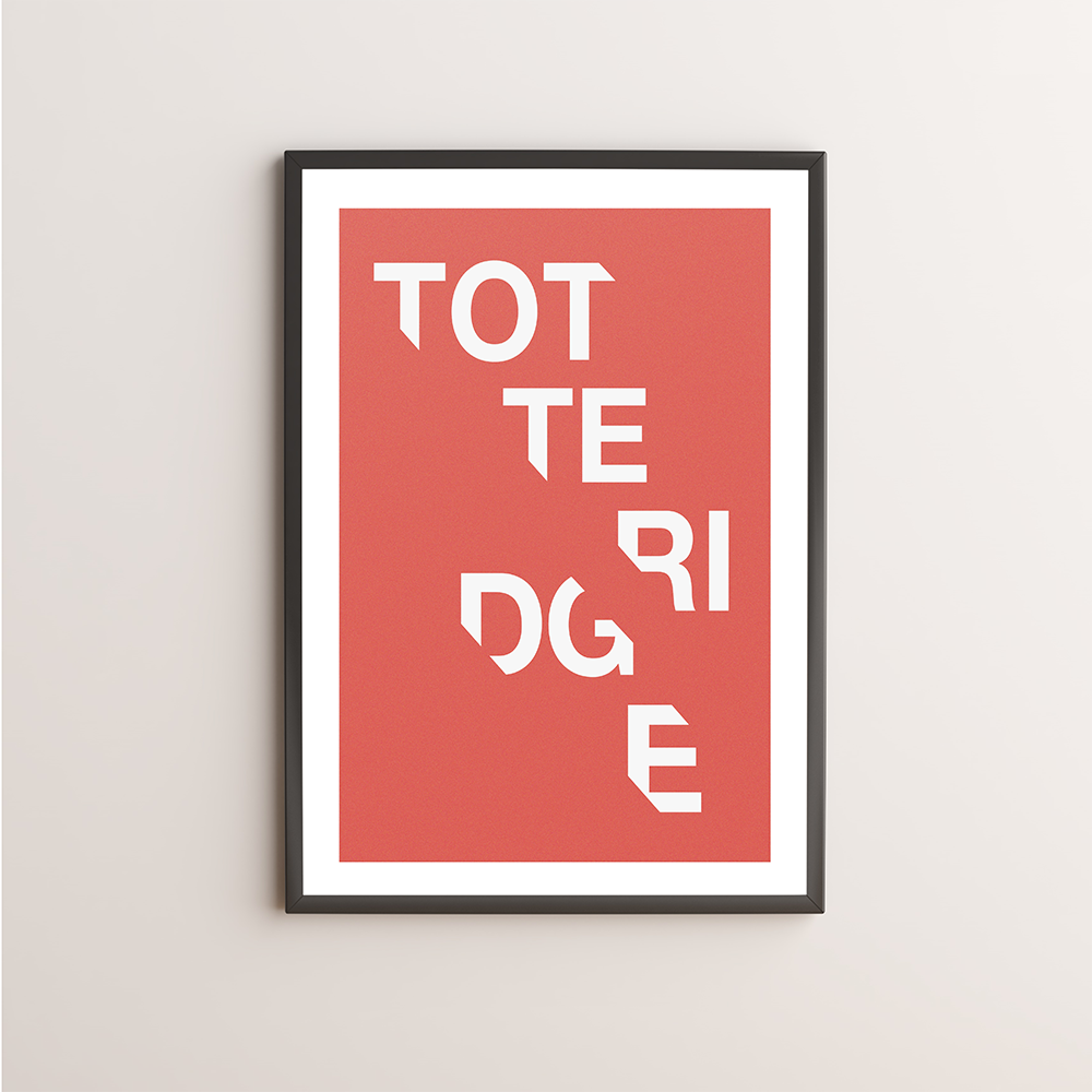 Totteridge Typography Giclée Art Print