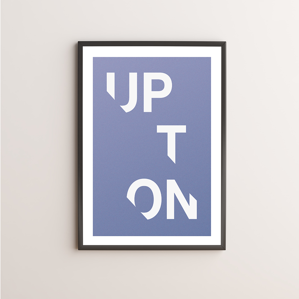 Upton Typography Giclée Art Print