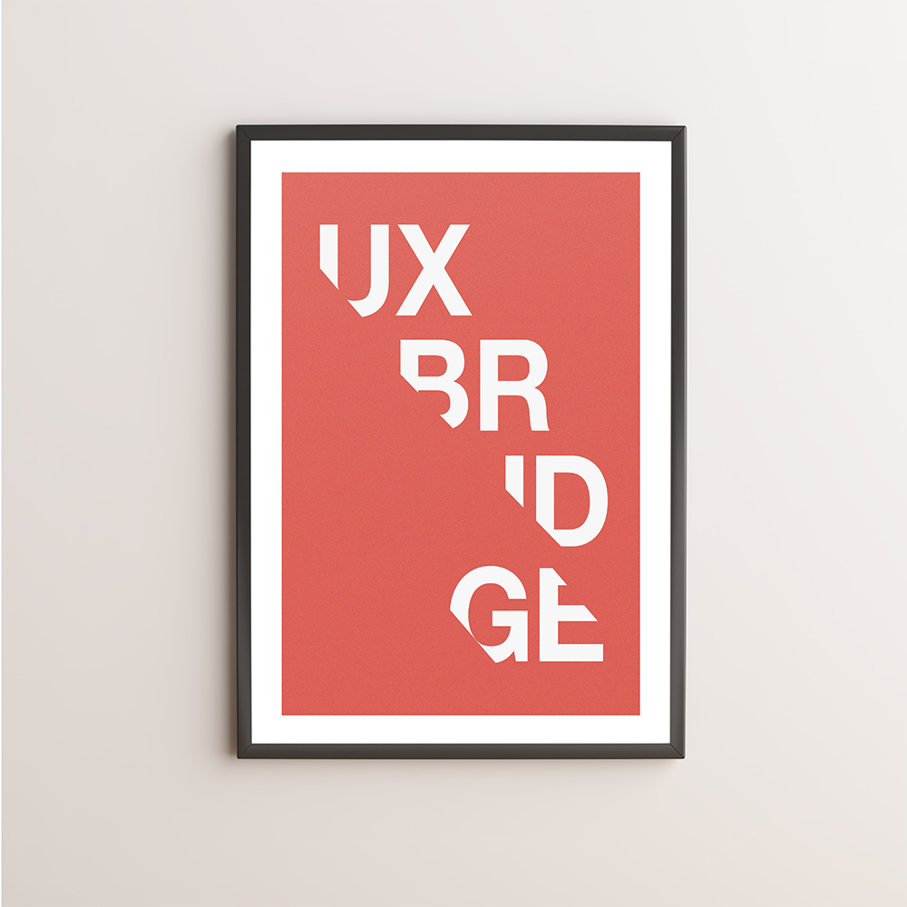 Uxbridge Typography Giclée Art Print