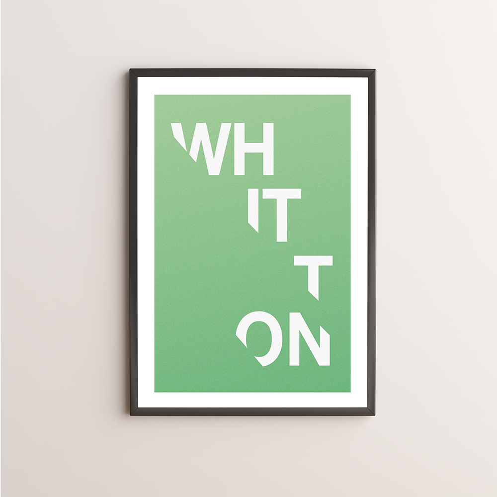 Whitton Typography Giclée Art Print