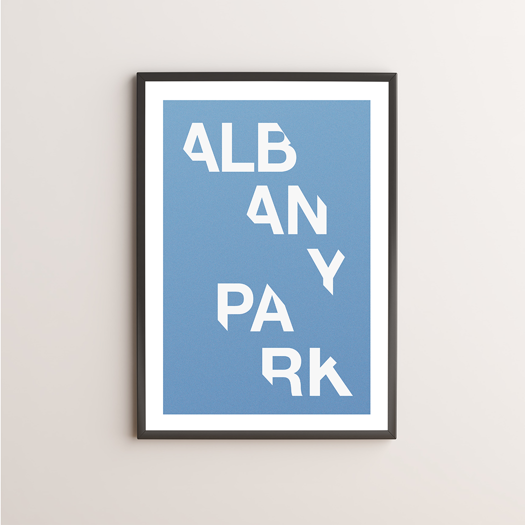 Albany Park Typography Giclée Art Print 