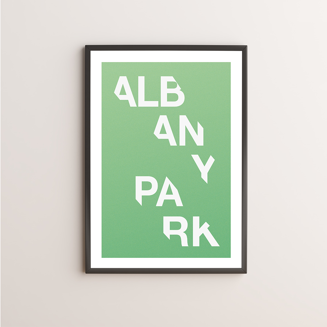 Albany Park Typography Giclée Art Print 