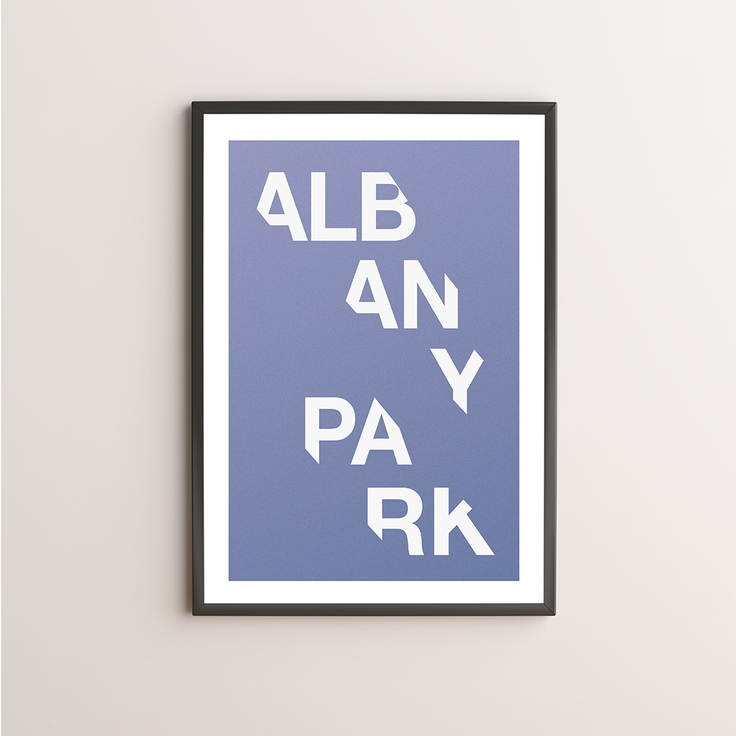 Albany Park Typography Giclée Art Print 