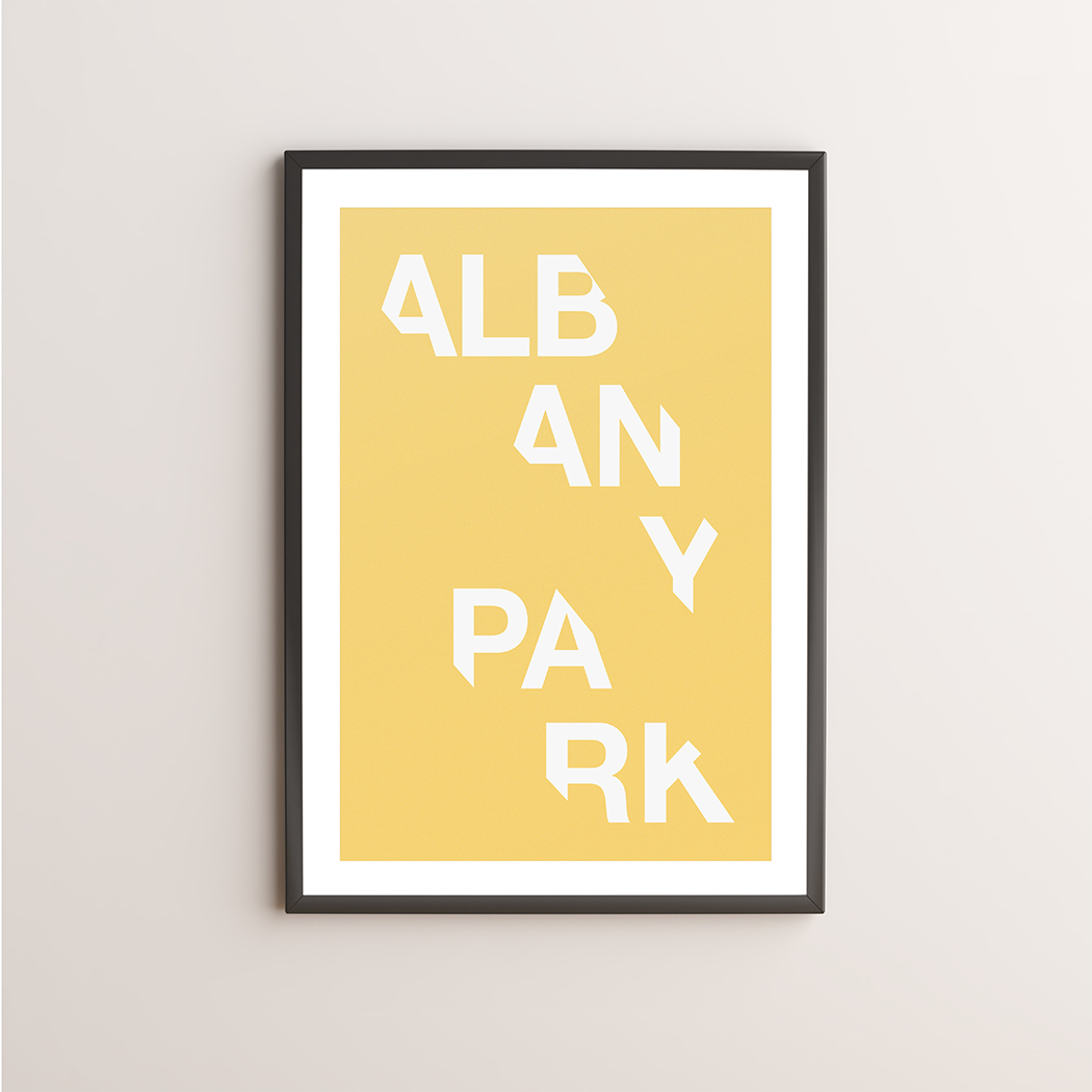 Albany Park Typography Giclée Art Print 