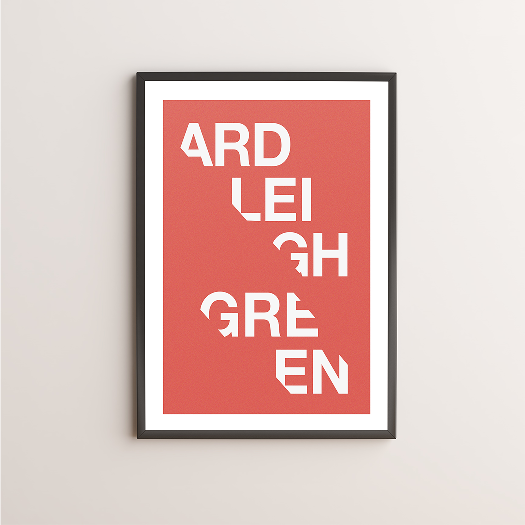 Ardleigh Green Typography Giclée Art Print