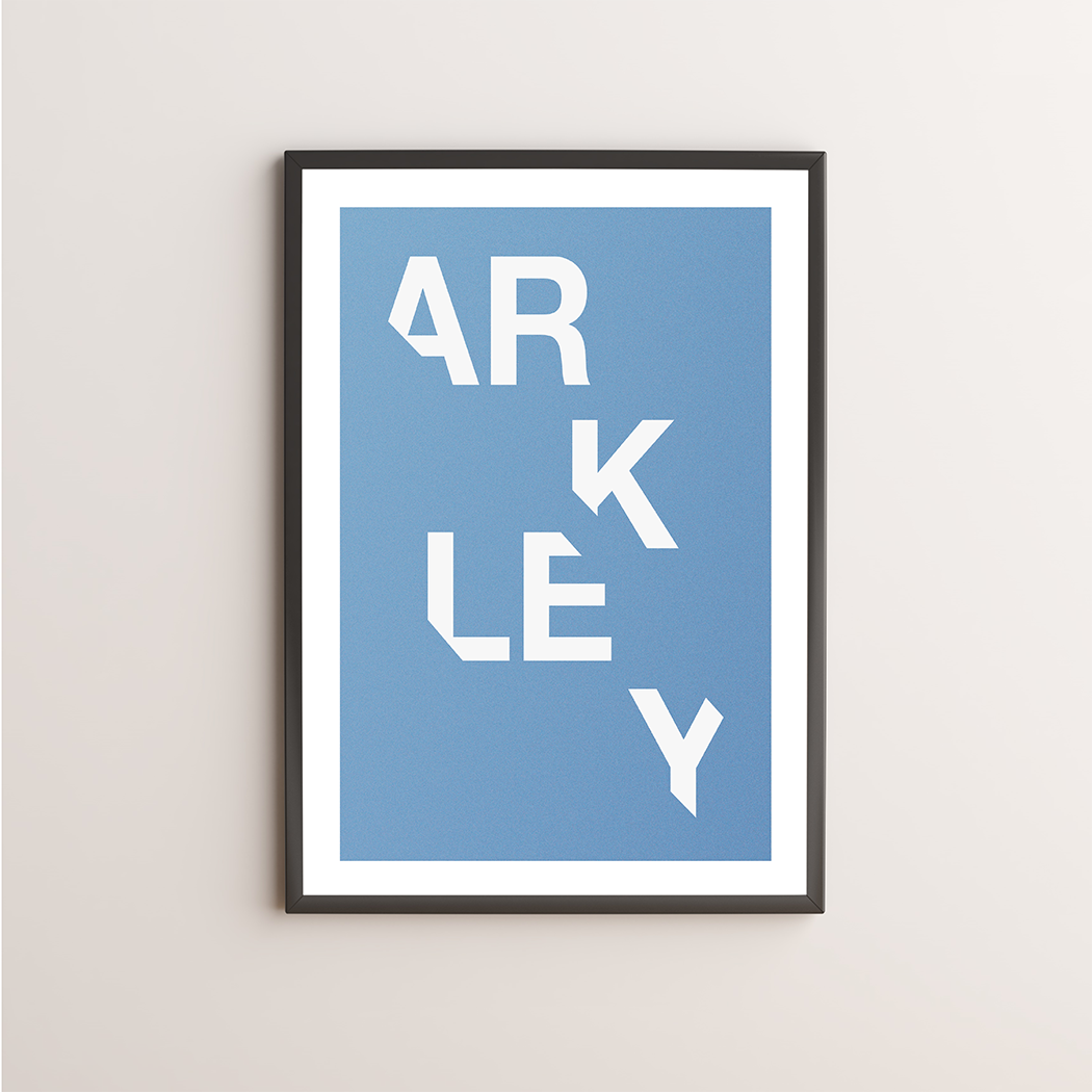 Arkley Typography Giclée Art Print