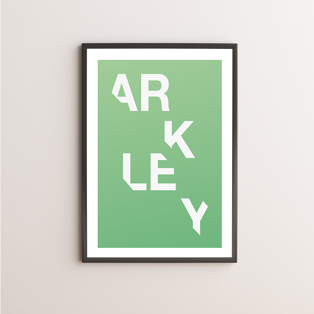 Arkley Typography Giclée Art Print