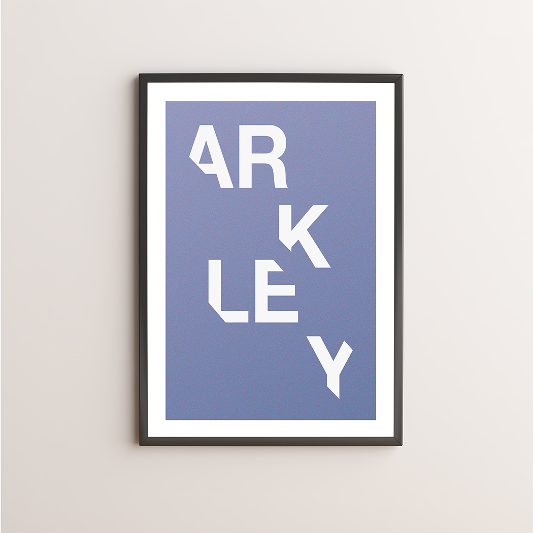 Arkley Typography Giclée Art Print