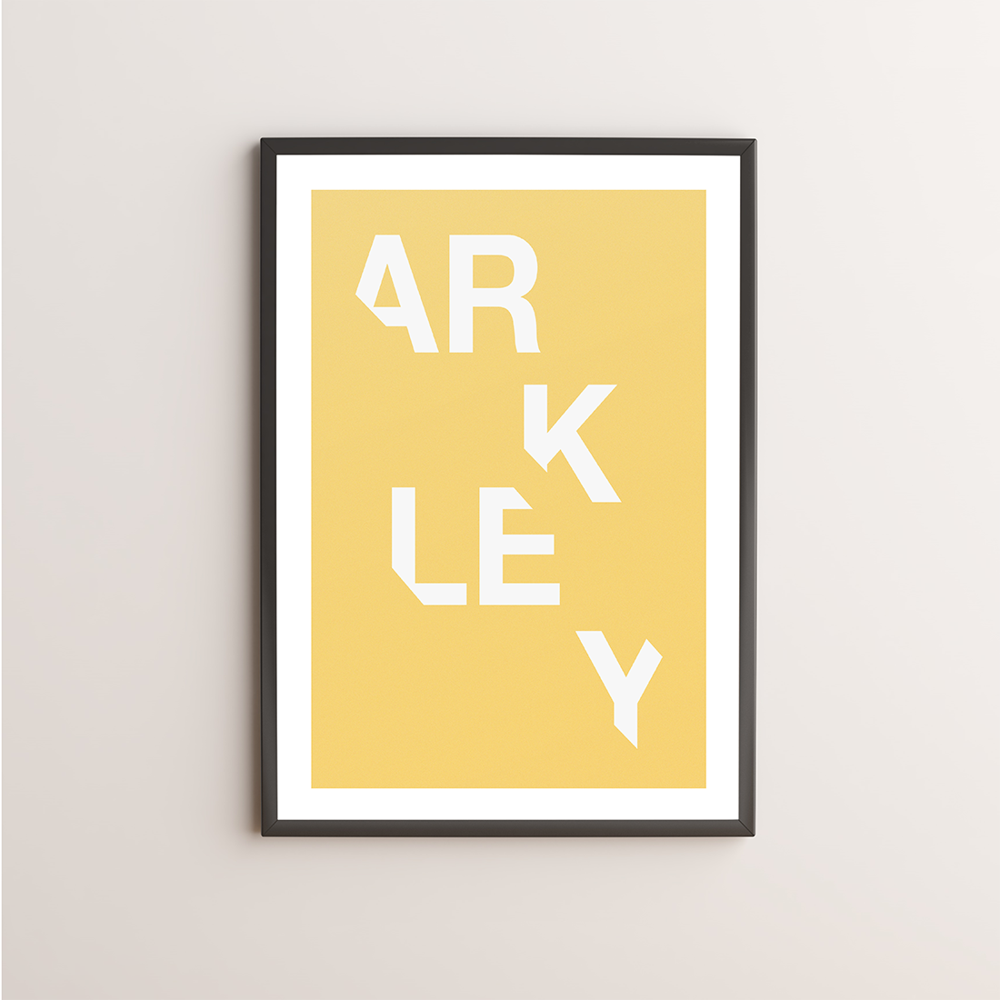 Arkley Typography Giclée Art Print