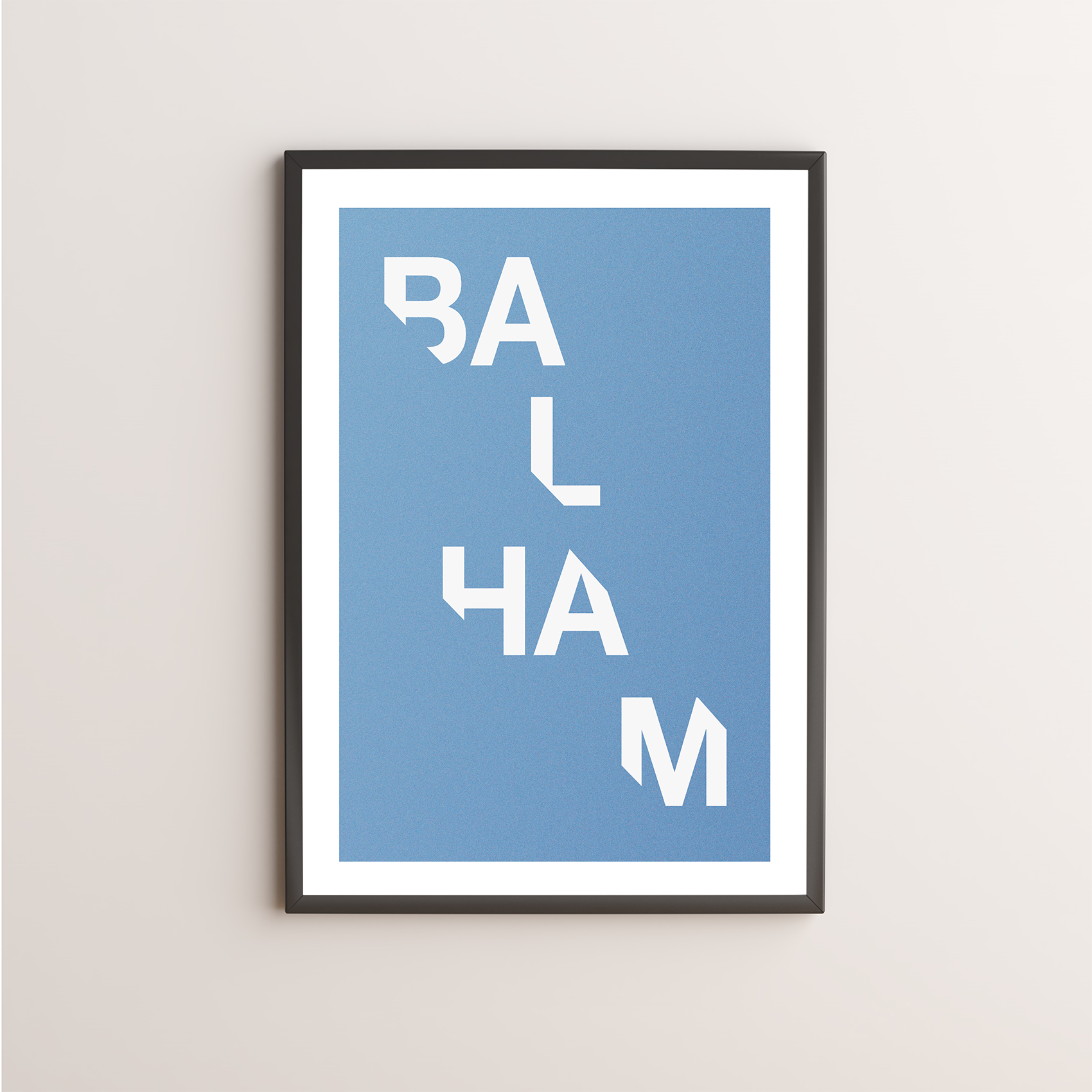 Balham Typography Giclée Art Print