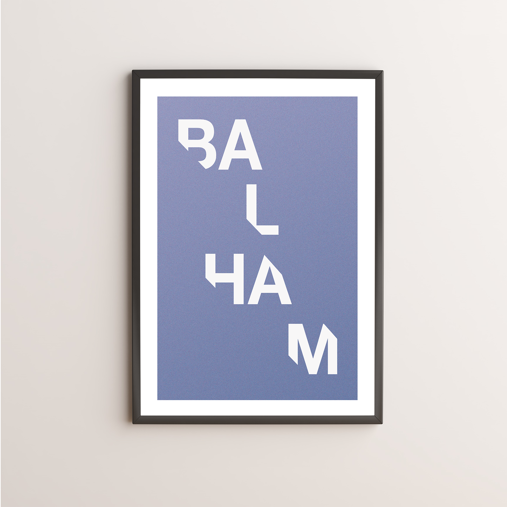 Balham Typography Giclée Art Print