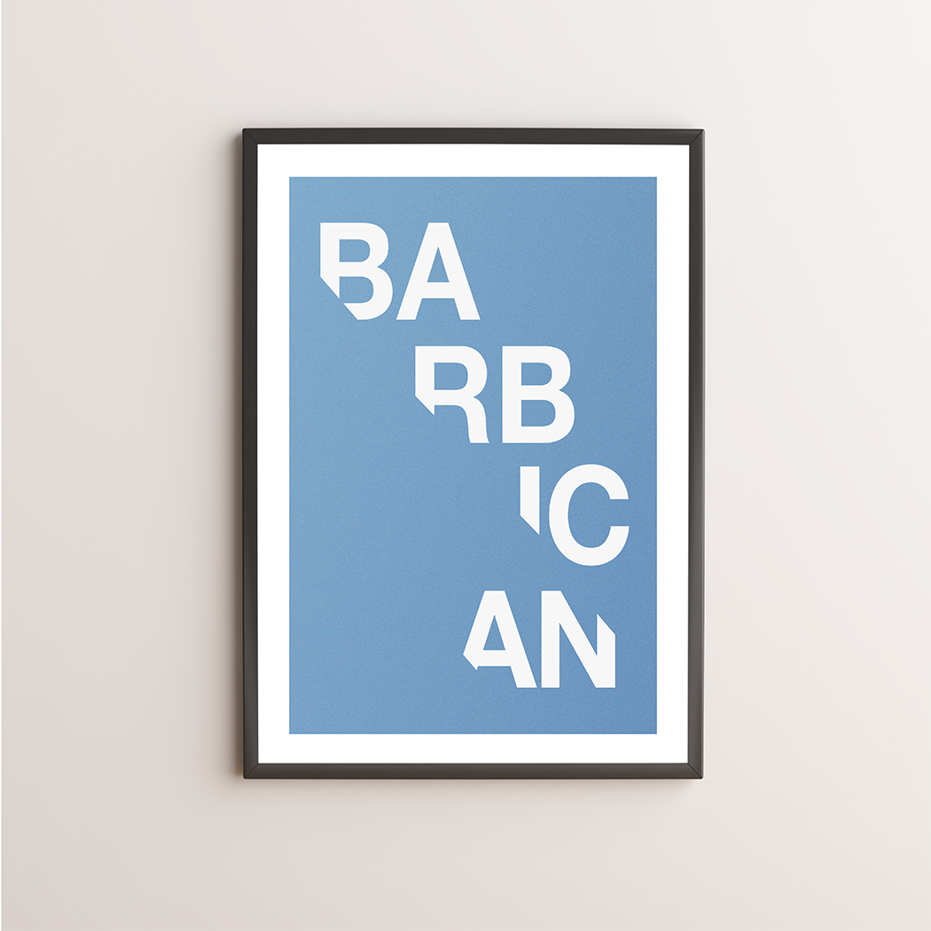 Barbican Typography Giclée Art Print