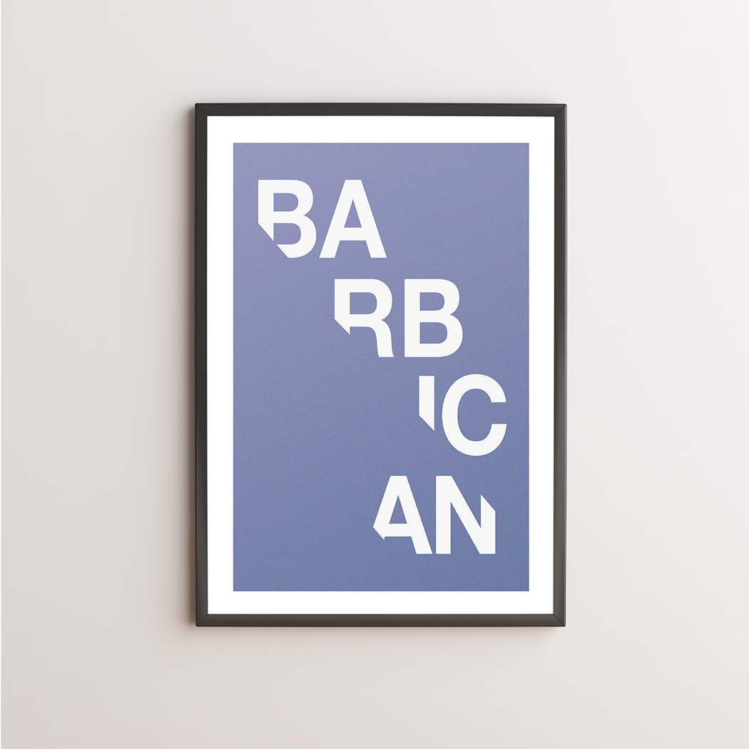 Barbican Typography Giclée Art Print