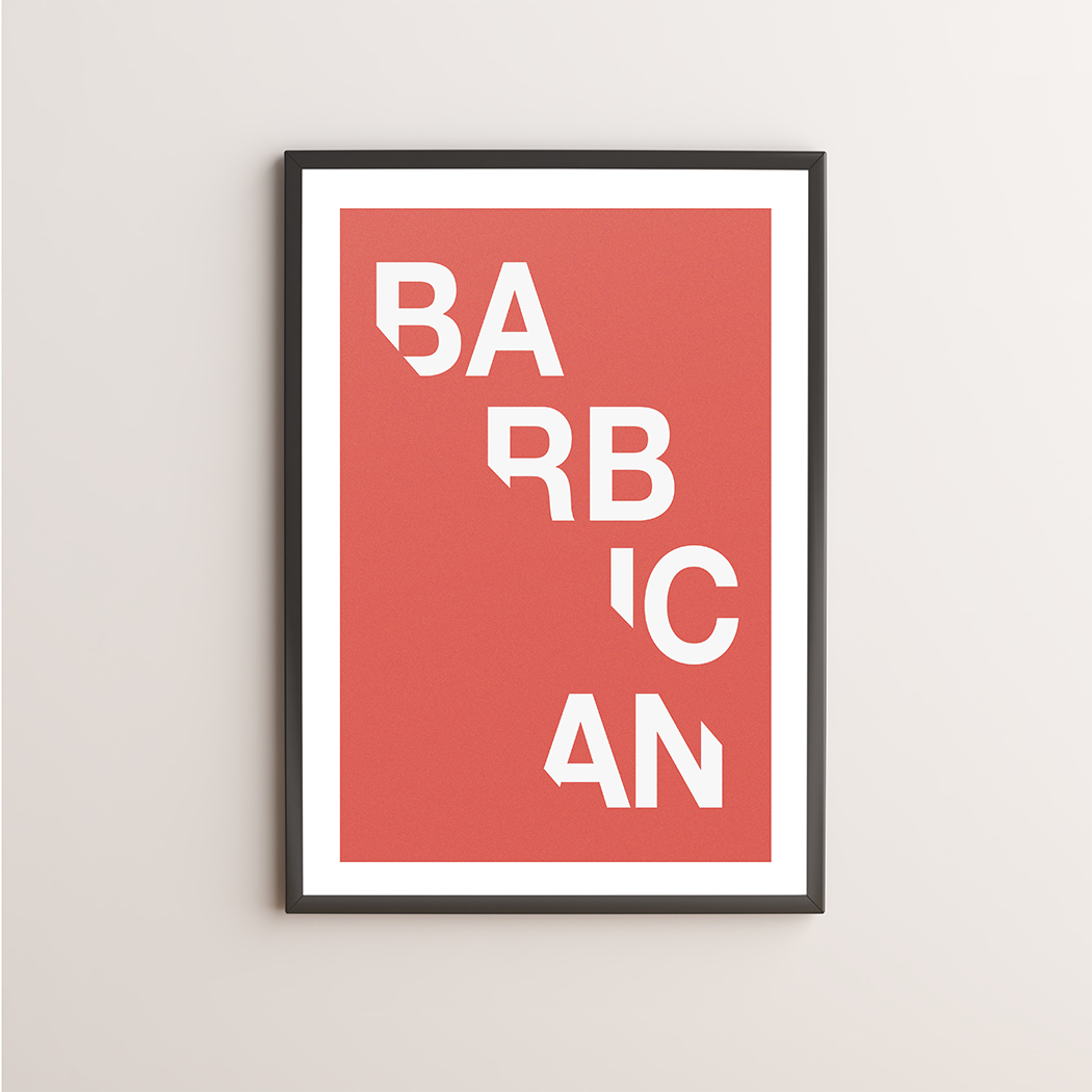 Barbican Typography Giclée Art Print