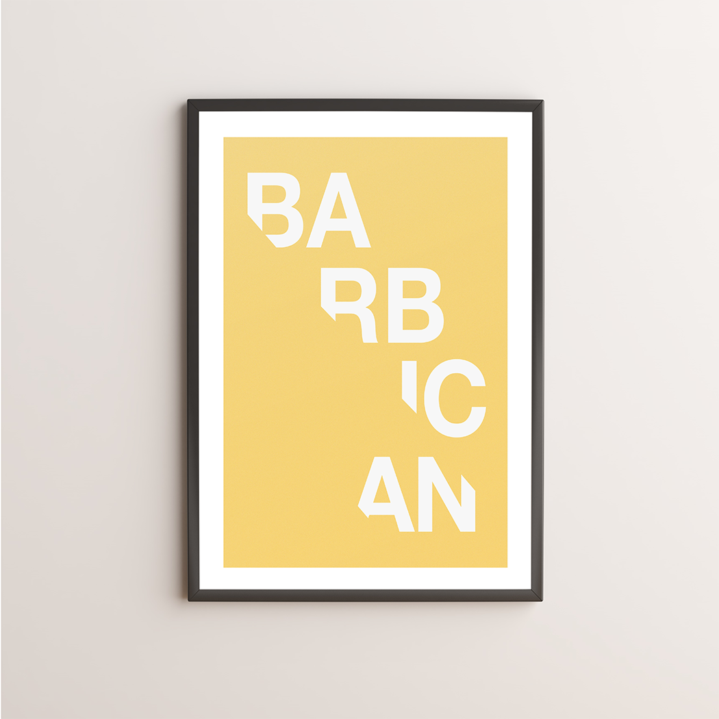 Barbican Typography Giclée Art Print