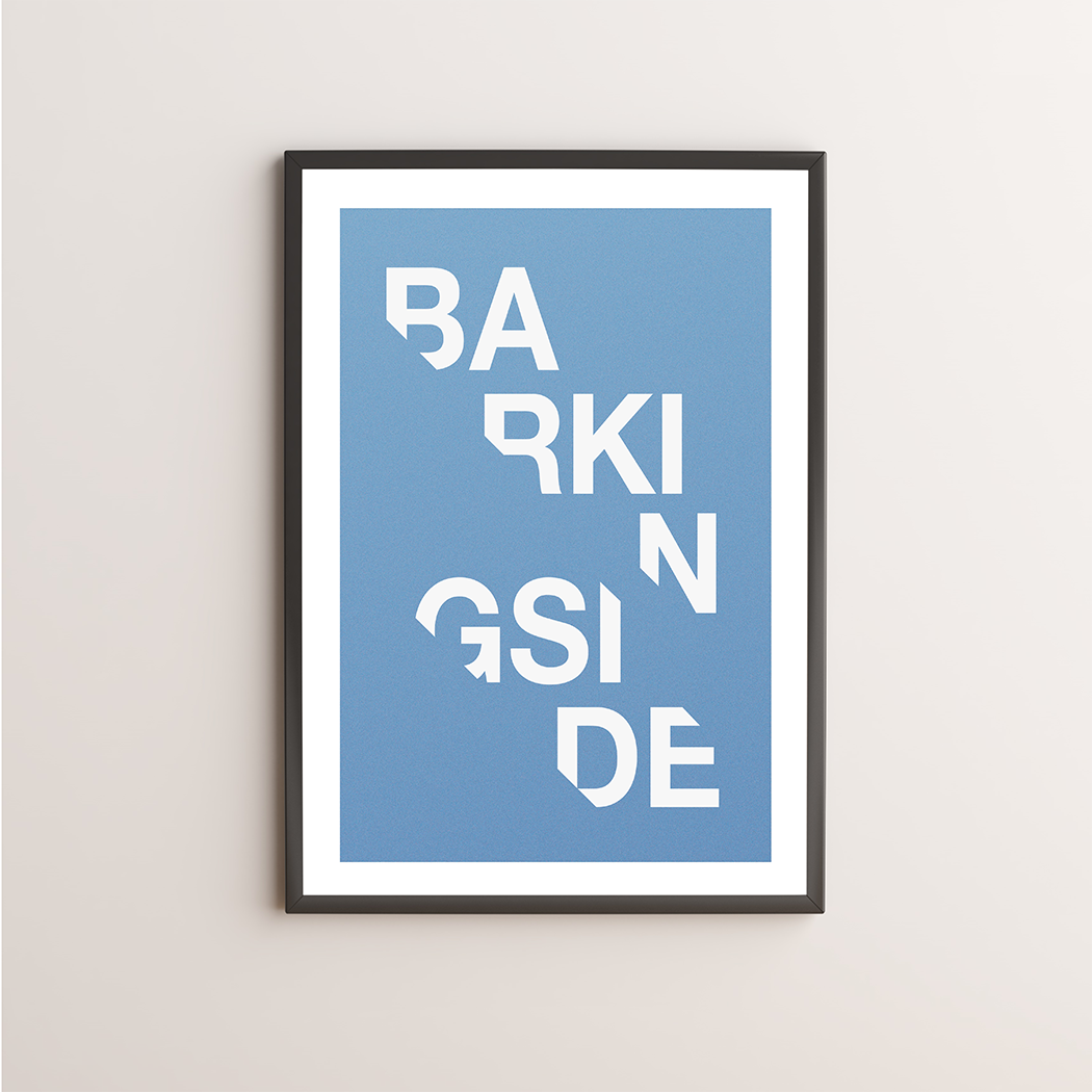 Barkingside Typography Giclée Art Print