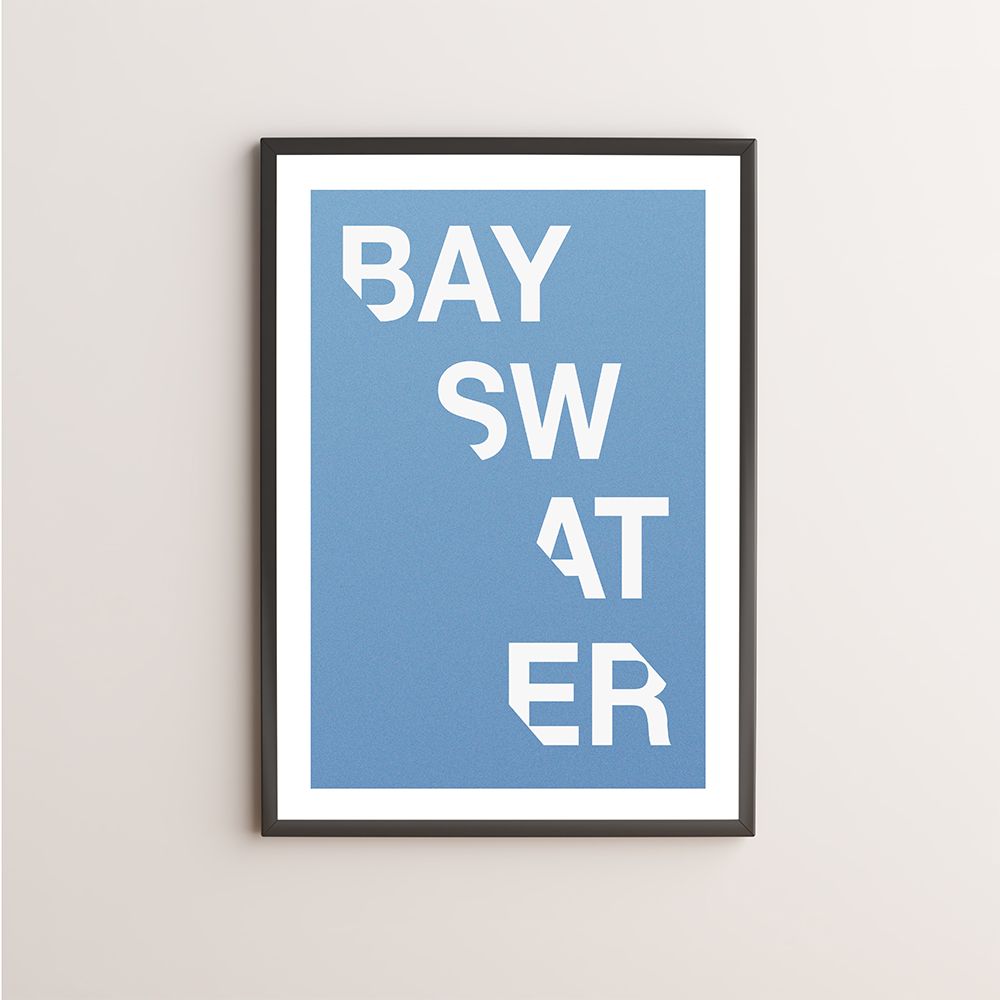 Bayswater Typography Giclée Art Print