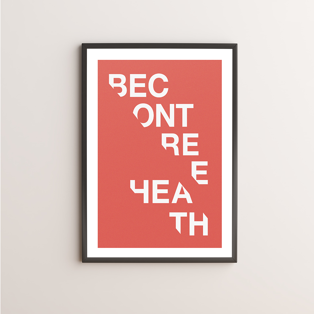 Becontree Heath Typography Giclée Art Print