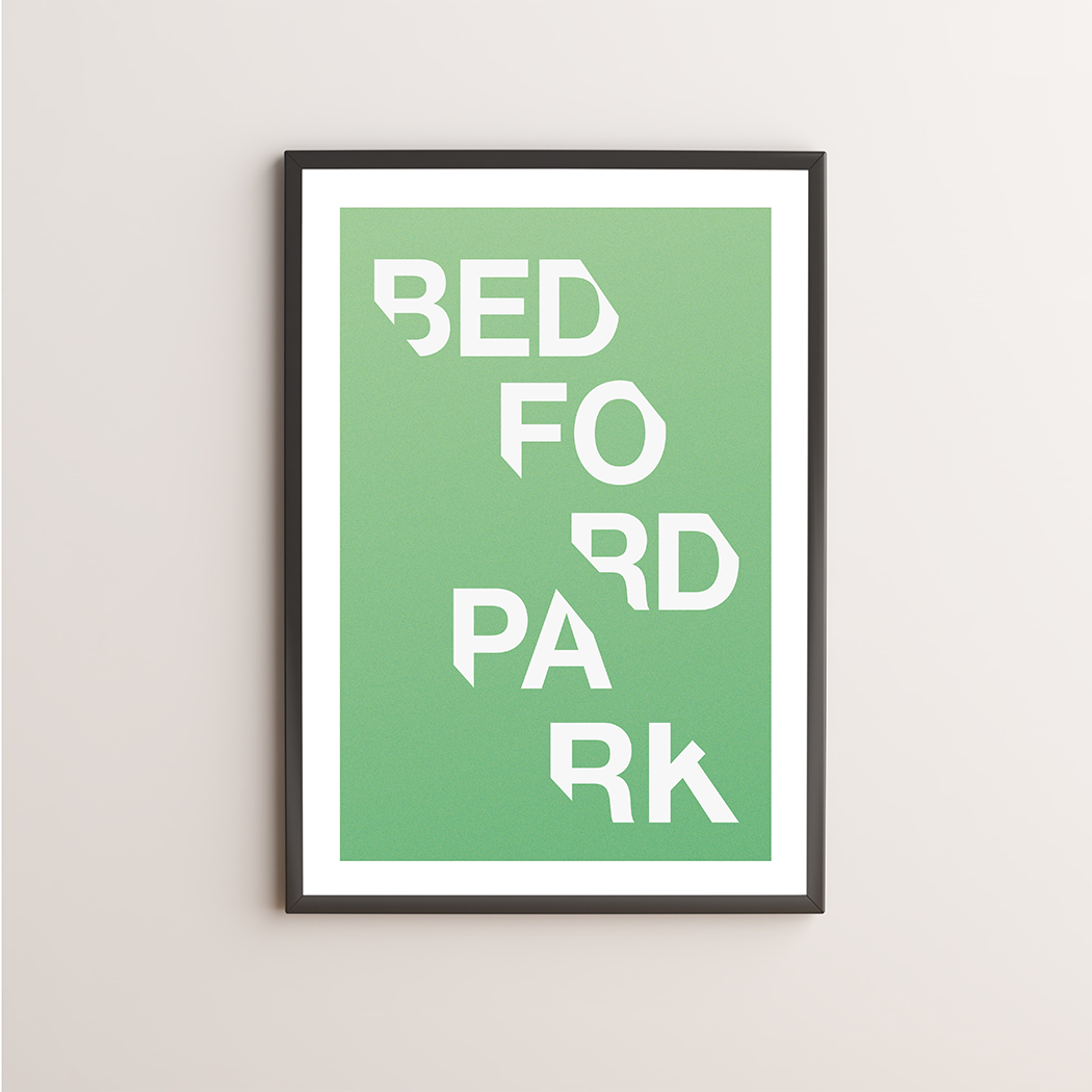 Bedford Park Typography Giclée Art Print