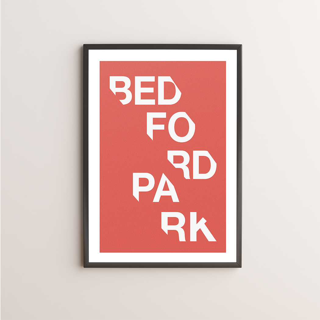 Bedford Park Typography Giclée Art Print