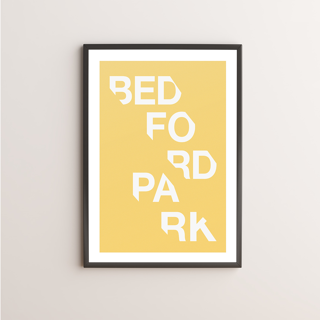 Bedford Park Typography Giclée Art Print