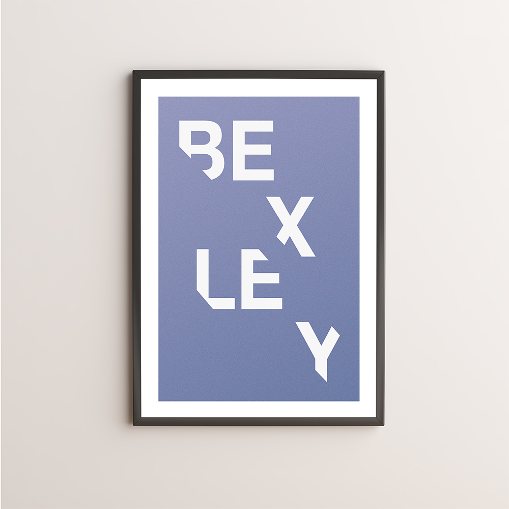 Bexley Typography Giclée Art Print