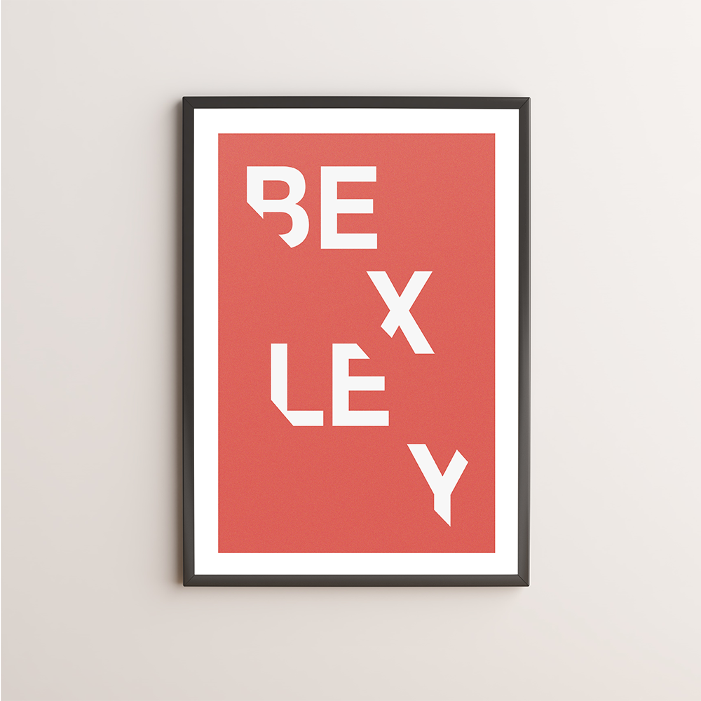 Bexley Typography Giclée Art Print